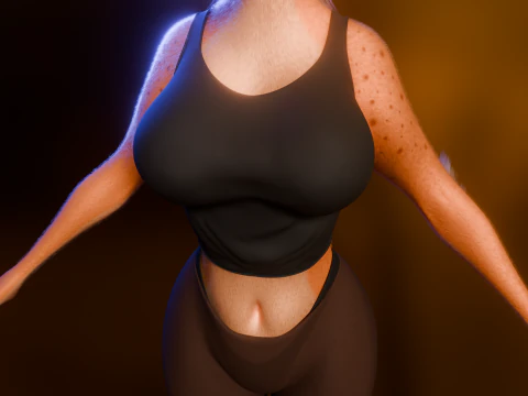 Yennifer Anthro Fox 3D Model