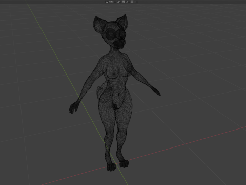 Yennifer Anthro Fox Model 3D