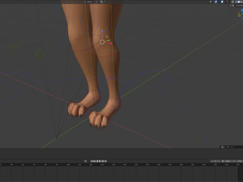 Yennifer Anthro Fox 3D Model