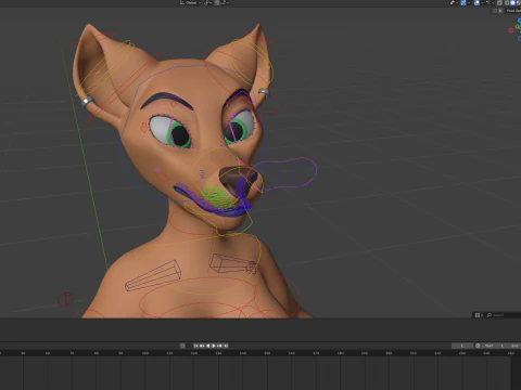 Yennifer Anthro Fox 3D Model