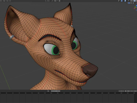 Yennifer Anthro Fox 3D Model