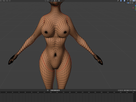 Yennifer Anthro Fox Model 3D