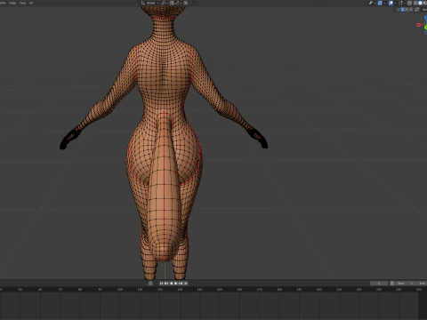 Yennifer Anthro Fox 3D Model