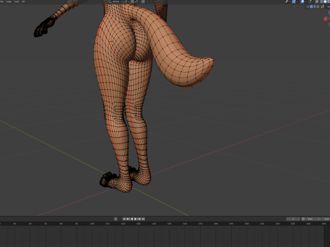 Yennifer Anthro Fox Model 3D