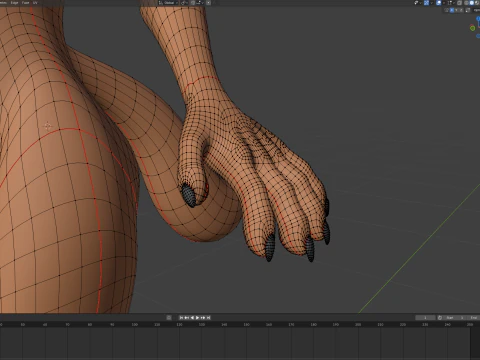 Yennifer Anthro Fox 3D Model