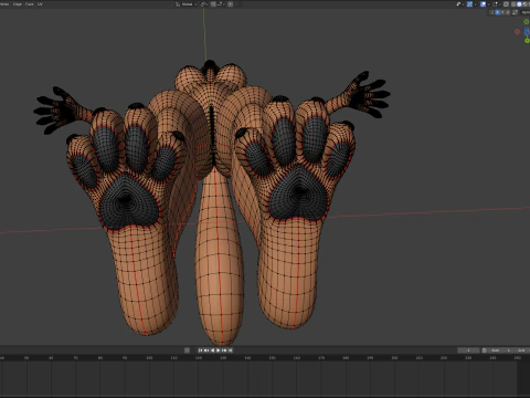 Yennifer Anthro Fox 3D Model