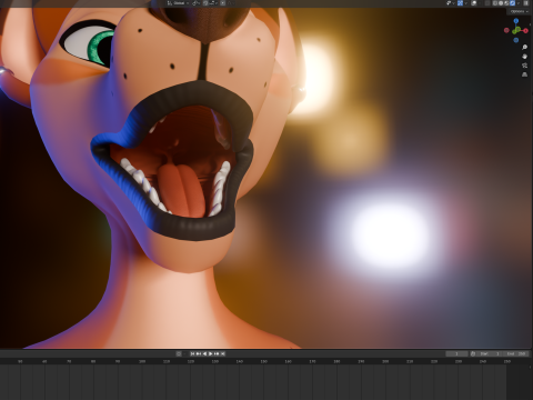 Yennifer Anthro Fox Model 3D
