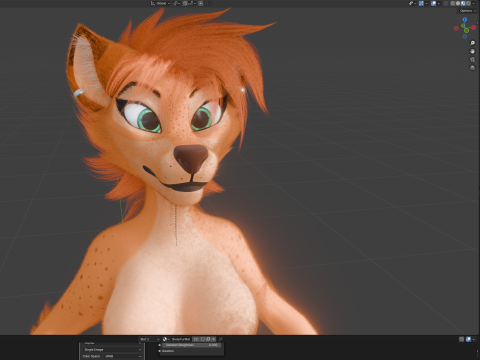 Yennifer Anthro Fox Model 3D