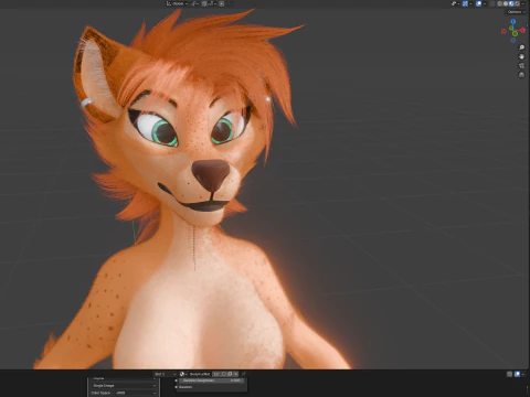 Yennifer Anthro Fox 3D Model