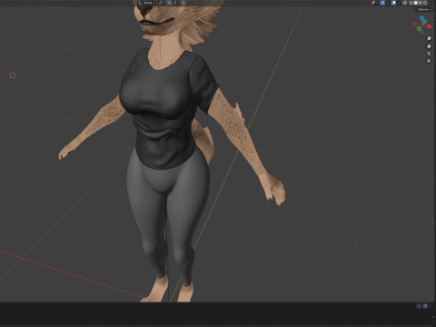 Yennifer Anthro Fox Model 3D