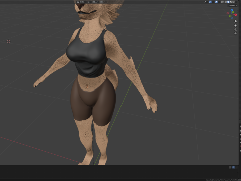 Yennifer Anthro Fox Model 3D