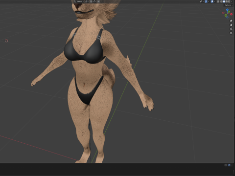 Yennifer Anthro Fox Model 3D