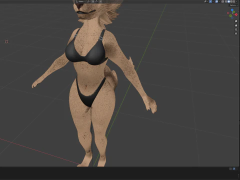 Yennifer Anthro Fox 3D Model