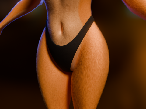Ash Anthro Fox 3D Model