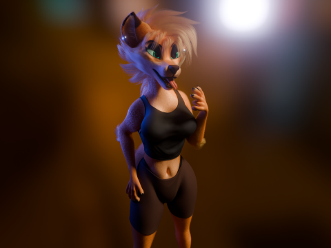 Ash Anthro Fox 3D Model
