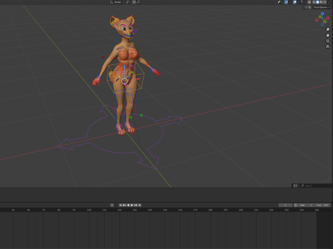 Ash Anthro Fox 3D Model