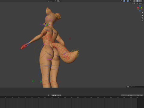 Ash Anthro Fox 3D Model