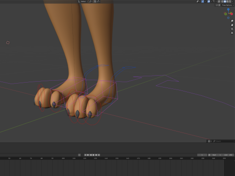 Ash Anthro Fox 3D Model