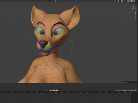 Ash Anthro Fox 3D Model