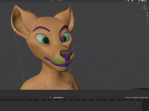 Ash Anthro Fox 3D Model