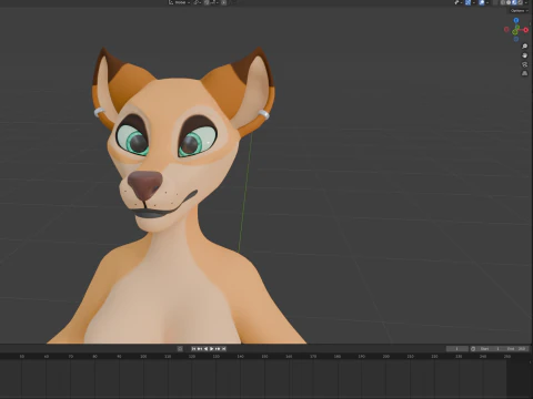Ash Antro Fox Modelo 3D