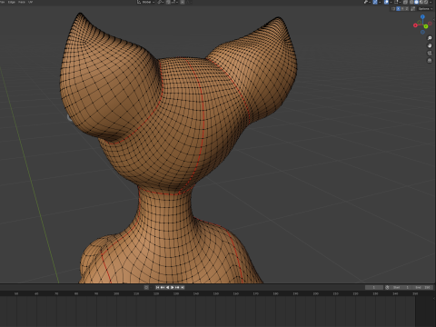 Ash Anthro Fox 3D Model