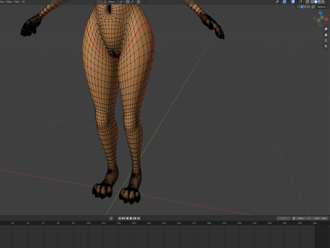 Ash Anthro Fox 3D Model