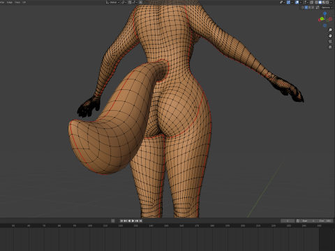 Ash Anthro Fox 3D Model