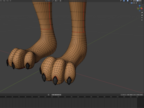 Ash Anthro Fox 3D Model
