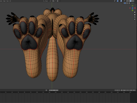 Ash Anthro Fox 3D Model
