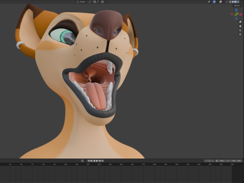 Ash Anthro Fox 3D Model