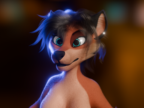 Kate Anthro Fox 3Dモデル