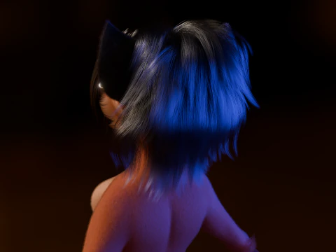 Kate Anthro Fox 3D Model