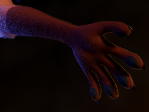 Kate Anthro Fox 3Dモデル