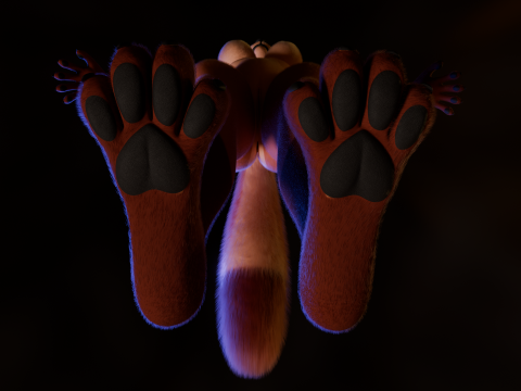Kate Anthro Fox 3Dモデル