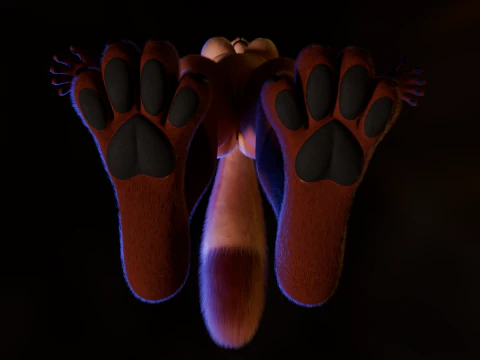 Kate Anthro Fox 3D Model