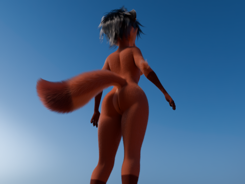 Kate Anthro Fox 3Dモデル