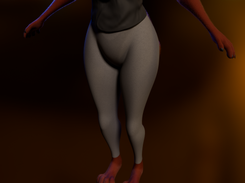 Kate Anthro Fox 3Dモデル