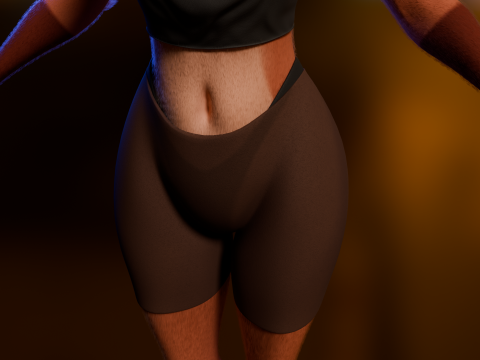 Kate Anthro Fox 3Dモデル