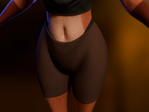 Kate Anthro Fox 3D Model