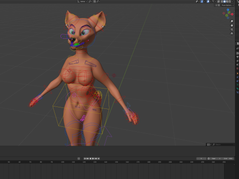 Kate Anthro Fox 3Dモデル