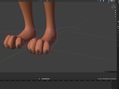 Kate Anthro Fox 3Dモデル