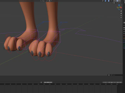 Kate Anthro Fox 3D Model