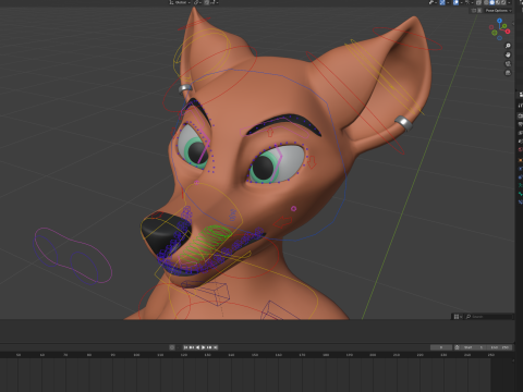 Kate Anthro Fox 3Dモデル
