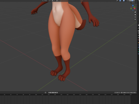 Kate Anthro Fox 3Dモデル