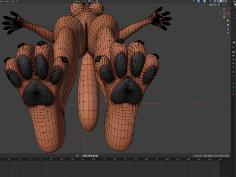 Kate Anthro Fox 3D Model
