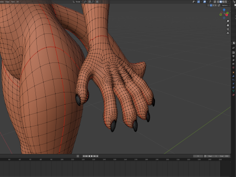 Kate Anthro Fox 3Dモデル