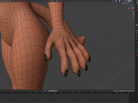 Kate Anthro Fox 3D Model