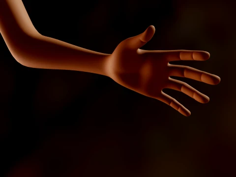 ベアトリス様式化された女性 3Dモデル