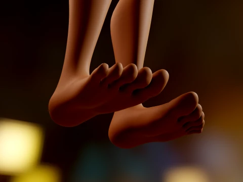 ベアトリス様式化された女性 3Dモデル
